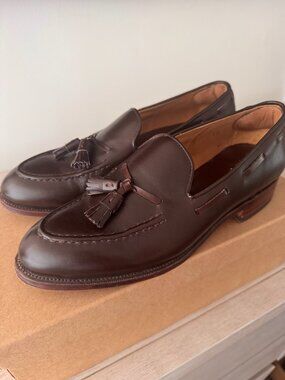 Meermin 101381 Brown Calf Tassel Loafers 8.5